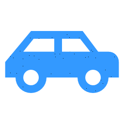 Icono de un coche azul